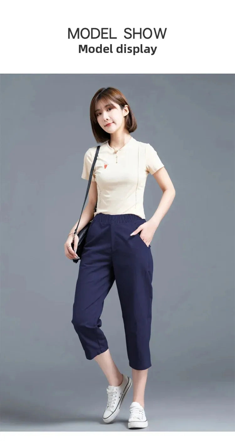 Pantacourt Large Soie Glacée Été Femme | MDN Store