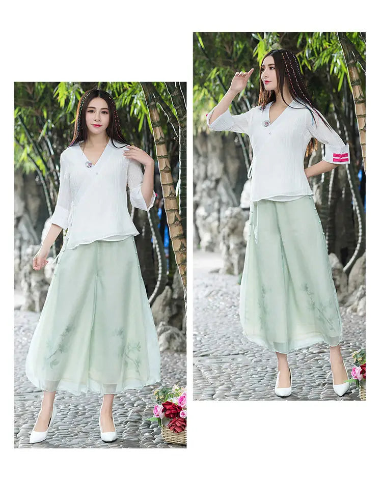 Pantalon Large Imprimé Ethnique Femme | MDN Store
