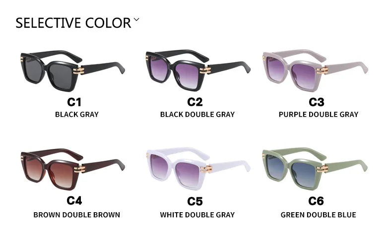 Lunettes Soleil Carré Vintage Rivet | MDN Store