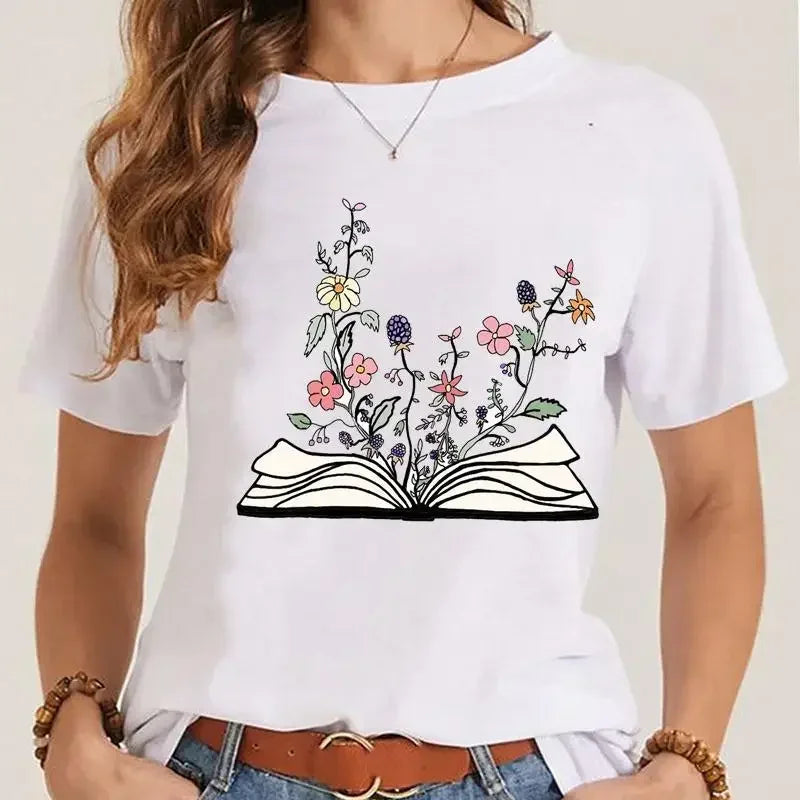 T-shirt Fleurs Printemps Style 90s Femme | MDN