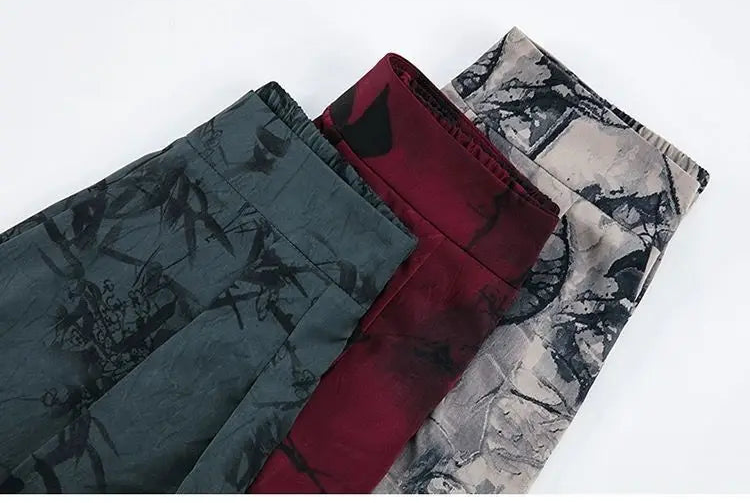 Pantalon Large Femme 7/8 Mousseline Taille Haute Léger Été | MDN Store