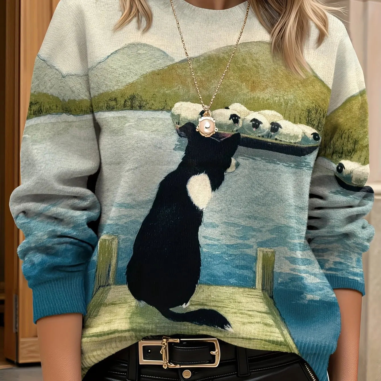 Pull Femme Floral Col Rond | MDN