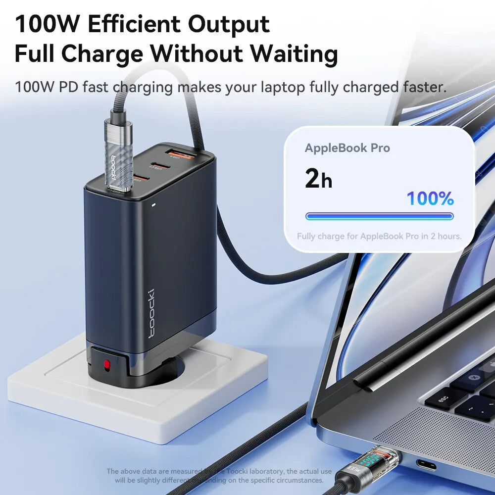 Toocki-Câble USB Type-C vers Type-C, 100W, Afficha - MDN Store 25