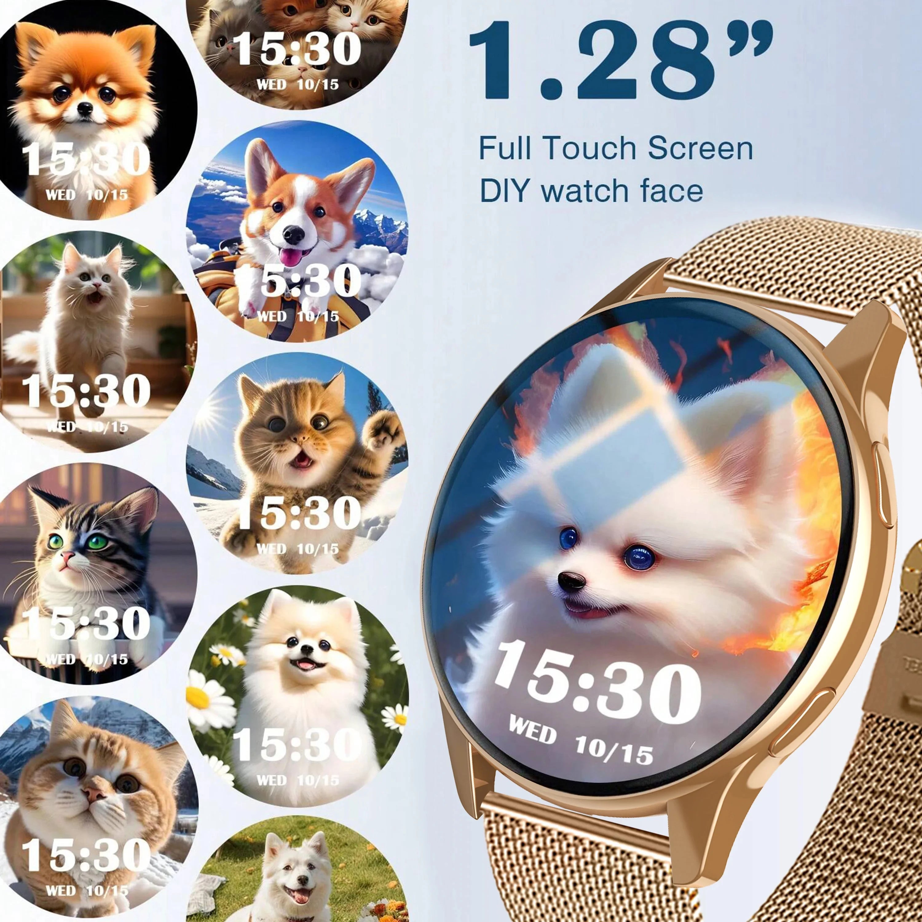 Montre Connectée Sport Homme Femme Écran 1,28" GPS Cardio Sommeil | MDN Store 25
