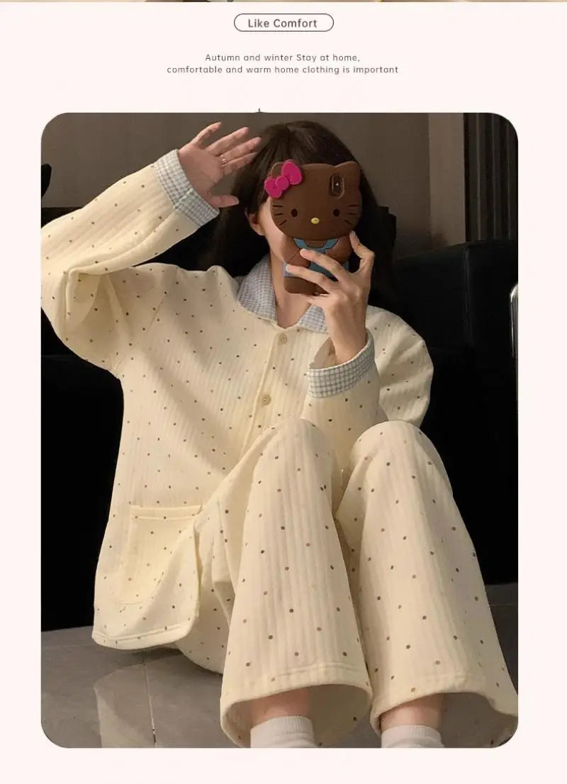 Pyjama Coton Uni 2 Pièces Hiver | MDN Store