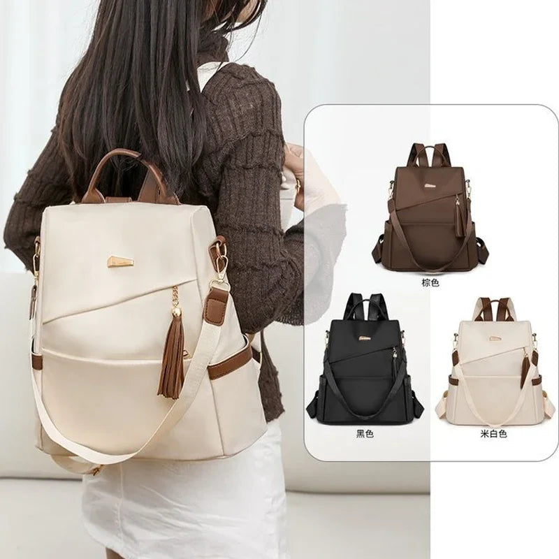 Sac à Dos Nylon Anti-Vol Pompon | MDN Store