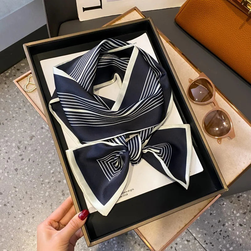 Foulard Soie Long Étroit Femme Cravate | MDN Store