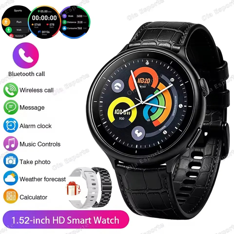 Montre Connectee Sport Assistant Vocal Bluetooth 5.3 Ecran 1.5 Pouce | MDN Store 25