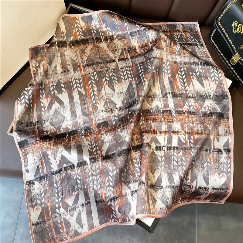 Foulard Carré Soie Naturelle 100% 53cm Femme | MDN Store