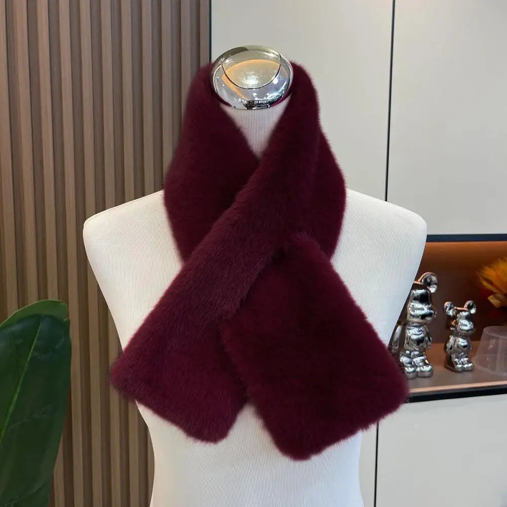 Bonnet Chapka Mongol Femme Fourrure Peluche - Écharpe Croisée Intégrée Coupe-Vent Protection Oreilles | MDN