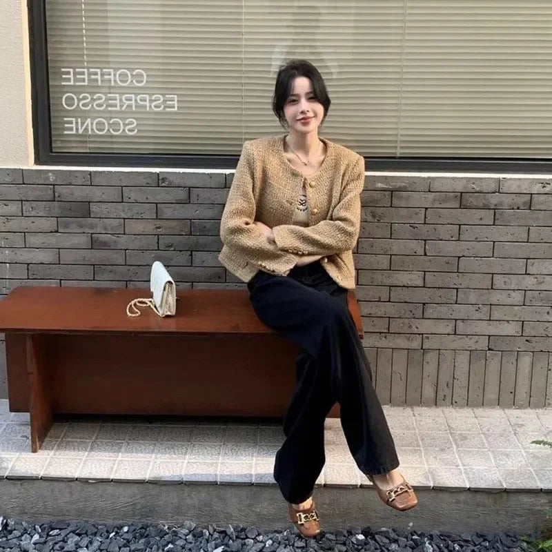 Veste Courte Tweed Poches | MDN