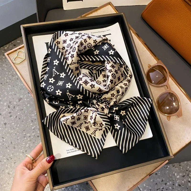 Foulard Soie Long Étroit Femme Cravate | MDN Store