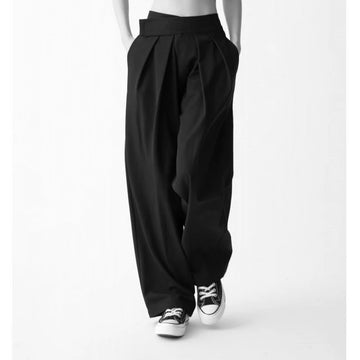 Pantalon Costume Unisexe Noir Taille Haute | MDN Store