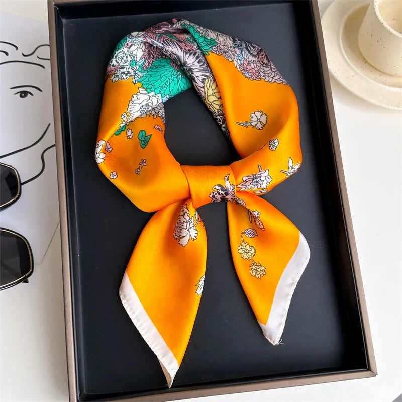 Foulard Soie 70cm Femme Bandana Châle | MDN Store