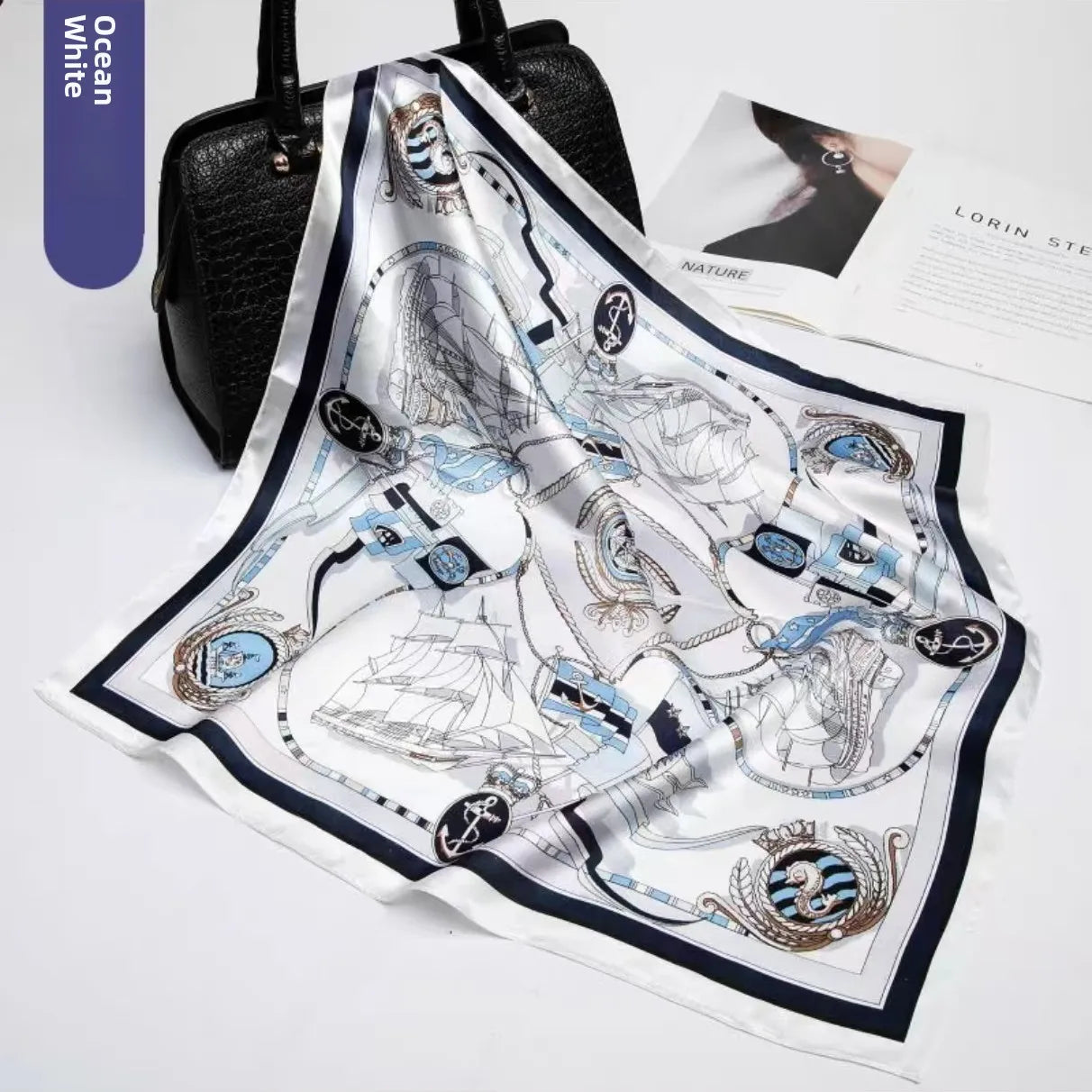 Foulard Carré Soie Mûrier 100% Rose 70x70cm Femme | MDN Store