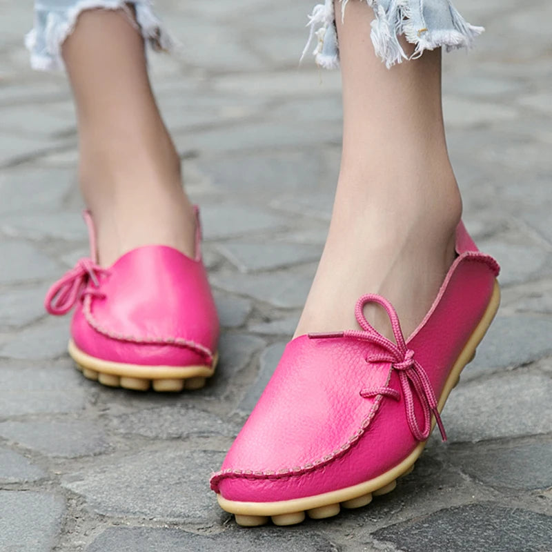 Ballerines Cuir Nœud Papillon Grande Taille | MDN Store