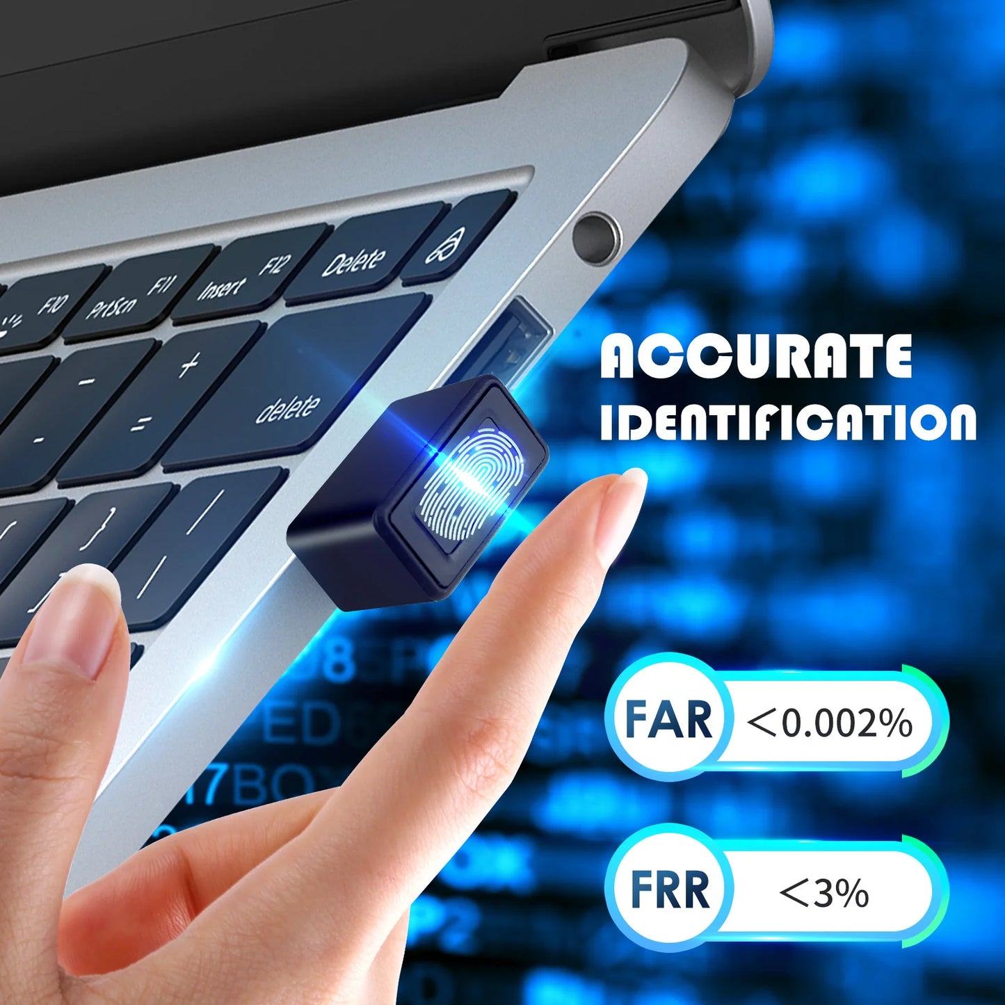 Lecteur Empreinte Digitale USB Biométrique Windows Hello - Sécurité PC Laptop | MDN