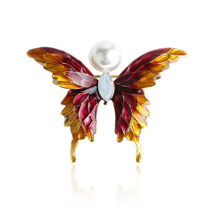 Broche Papillon Baroque Vintage Pin Badge Élégant | MDN