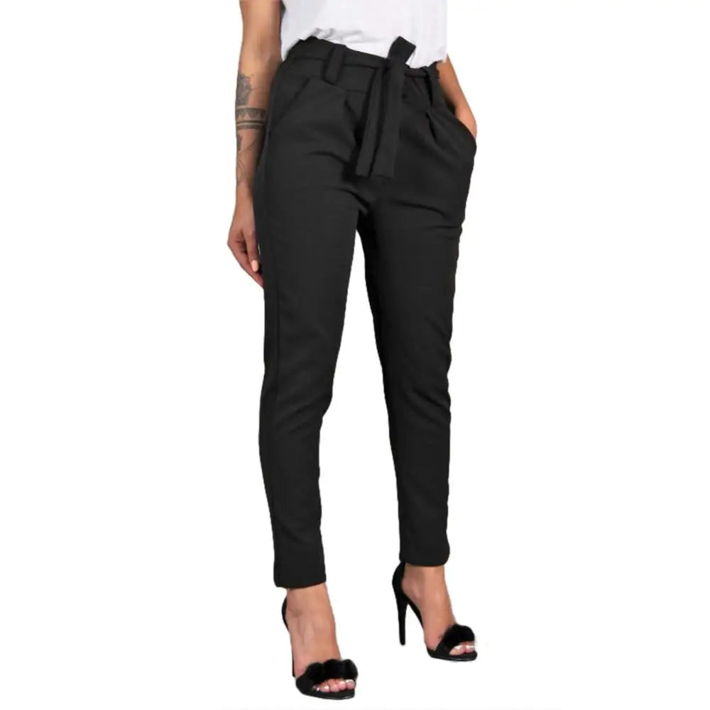Pantalon Femme Taille Haute Ceinture | MDN Store