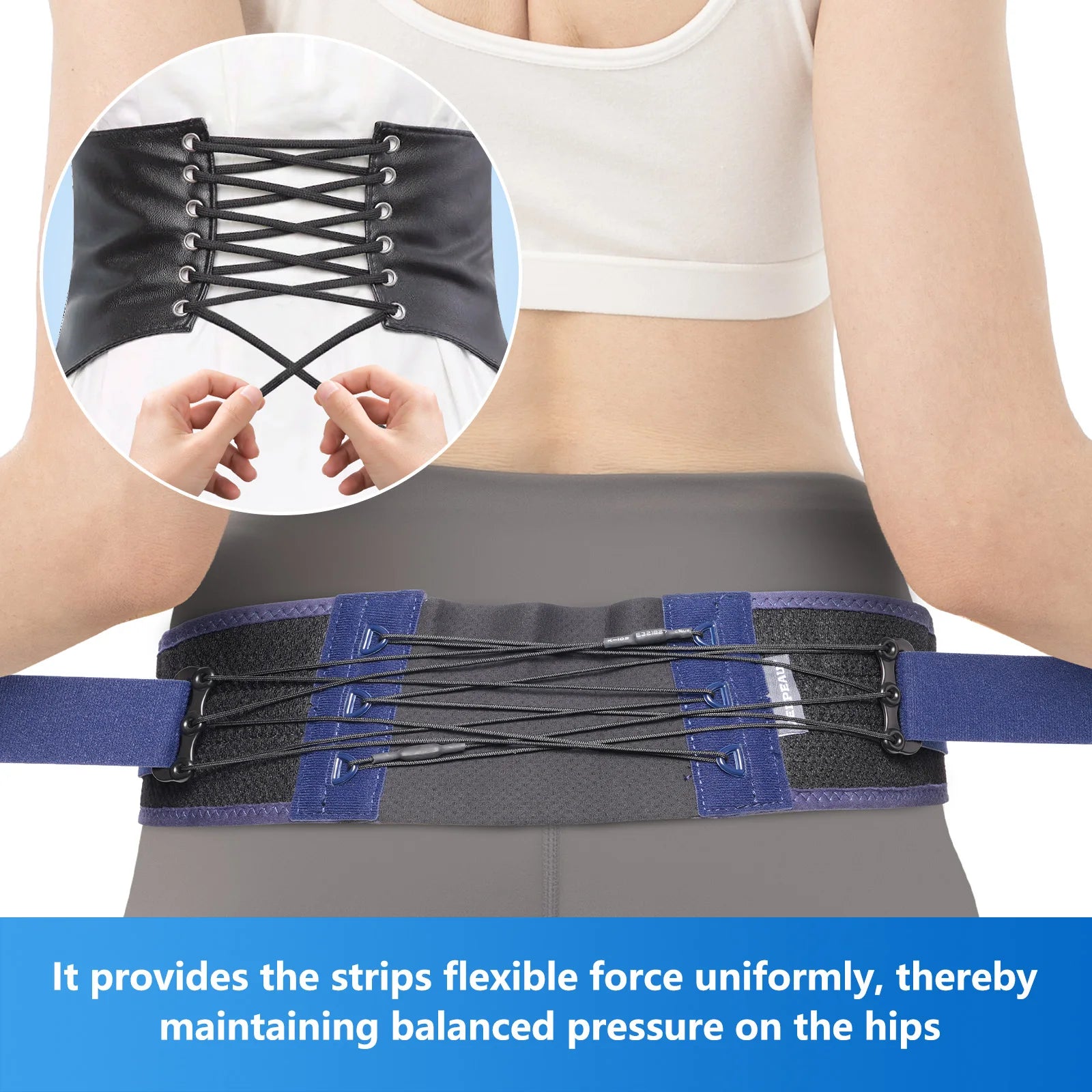 Ceinture Sacro-Iliaque Hanche Sciatique Réglable Homme Femme | MDN Store