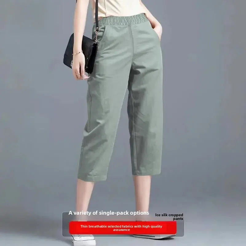 Pantacourt Large Soie Glacée Été Femme | MDN Store