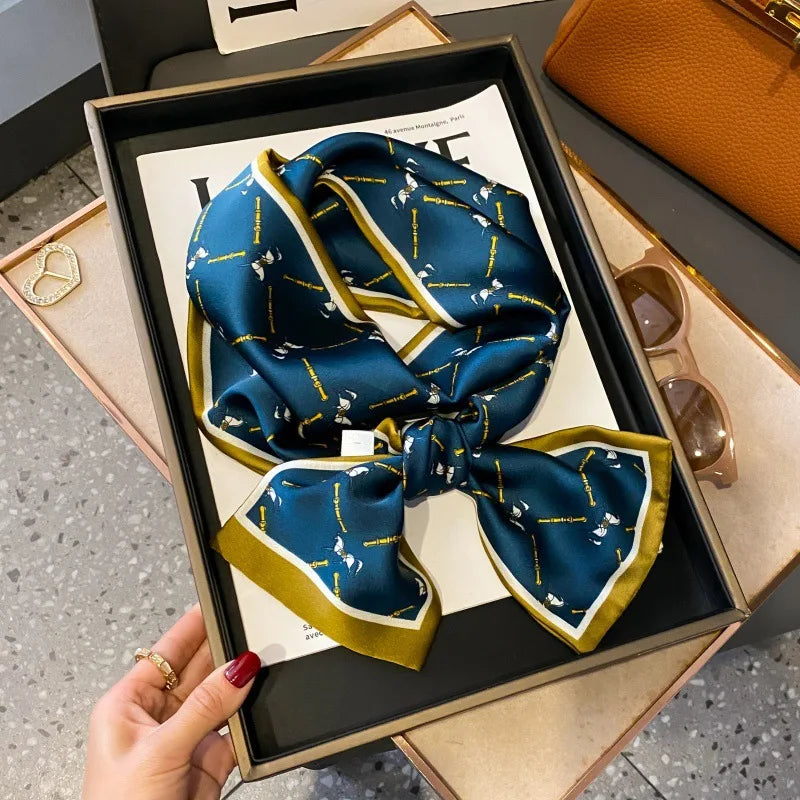 Foulard Soie Long Étroit Femme Cravate | MDN Store