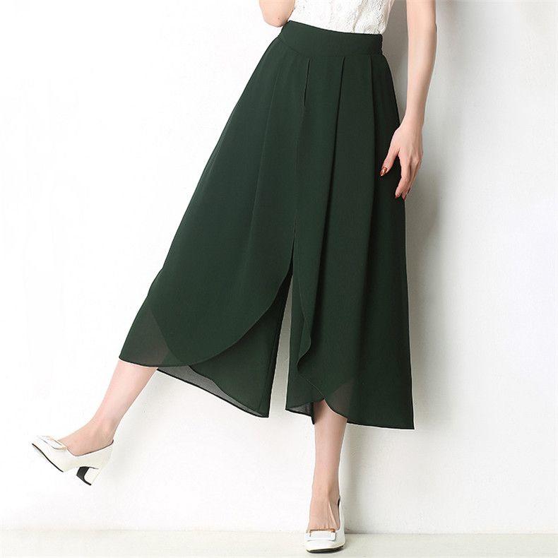 Pantalon Large Mousseline Taille Haute | MDN Store