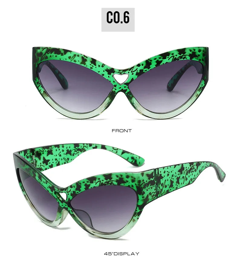 Lunettes Soleil Cat Eye Papillon Y2K | MDN Store