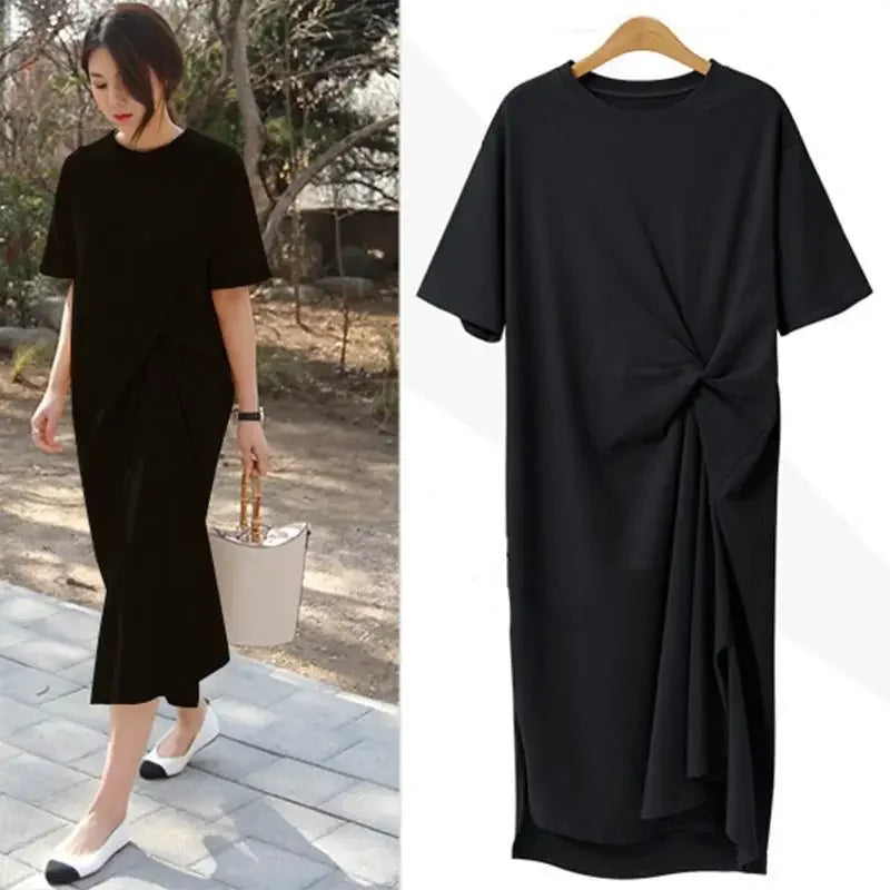 Robe T-Chemise Longue Ample Grande Taille Décontracté | MDN Store