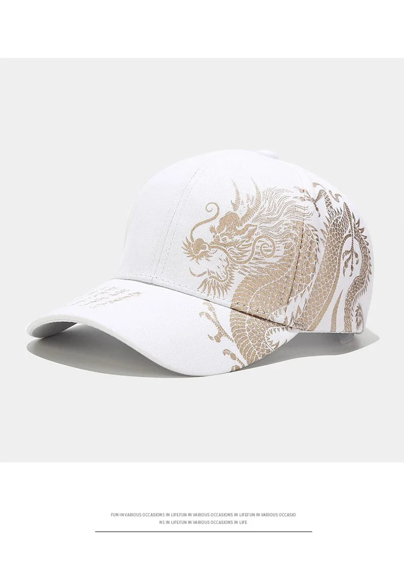 Casquette Baseball Dragon Style Chinois Femme Coton Reglable | MDN Store 25
