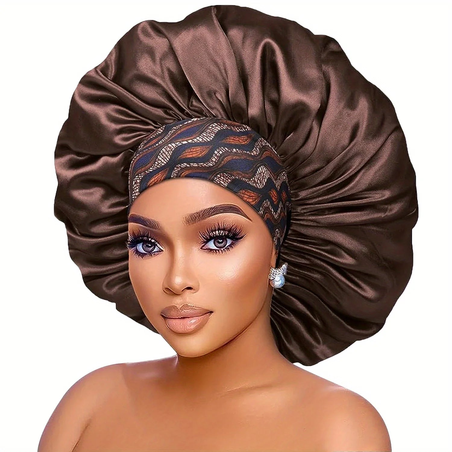 Bonnet Nuit Satin Fleurs | MDN Store