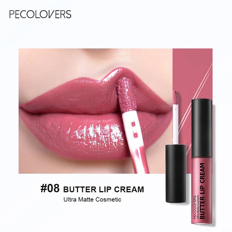 Rouge à Lèvres Liquide Imperméable 21 Couleurs Vitamine E Repulpant | MDN Store
