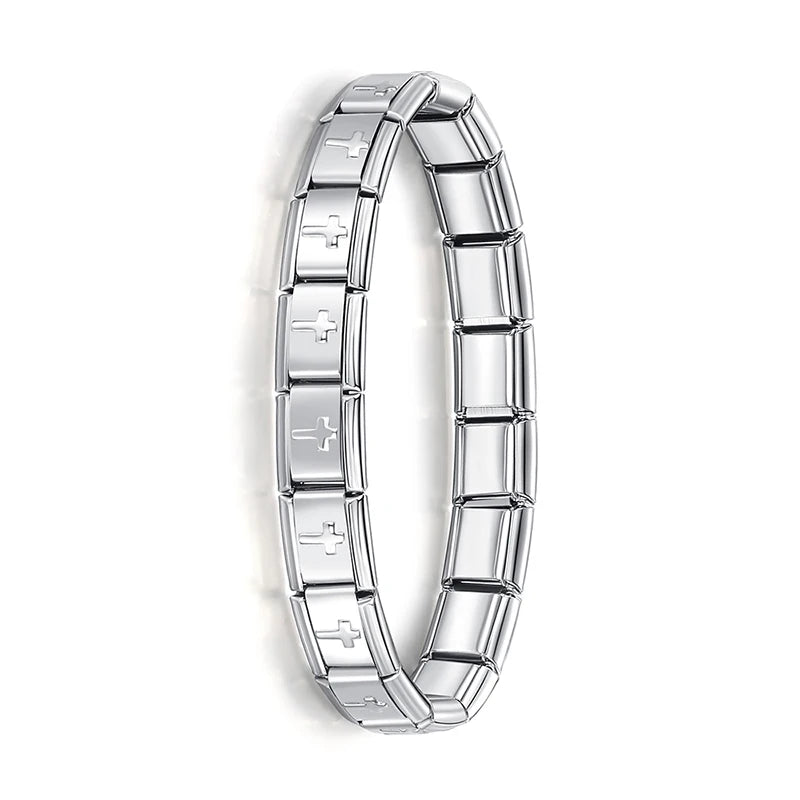 Bracelet Femme Elastique Charme Acier Inoxydable 9mm | MDN Store