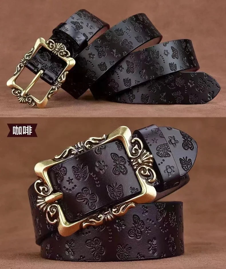 Ceinture Large Cuir Femme Retro Style Coreen | MDN Store 25