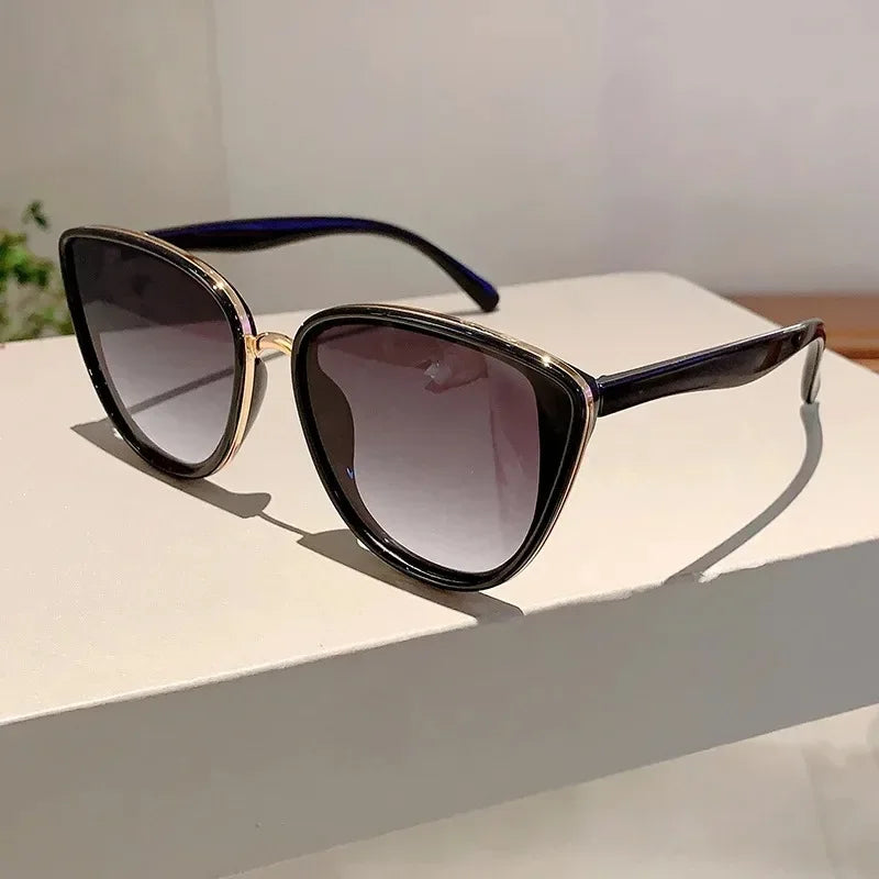 Lunettes Soleil Triangle Cat Eye Métal | MDN Store