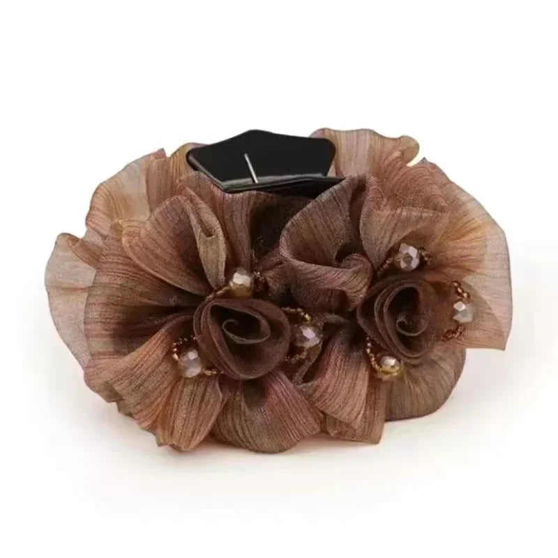 Pince à Cheveux Crabe Fleurie - Accessoire Cheveux Élégant et Pratique | MDN Store