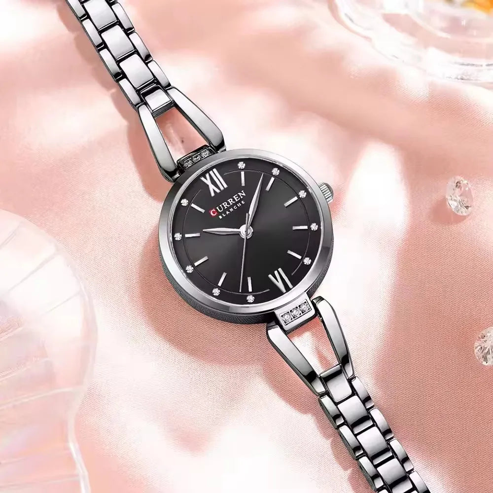 Montre Quartz Femme Acier Inoxydable Elegante Bracelet Fashion | MDN Store 25