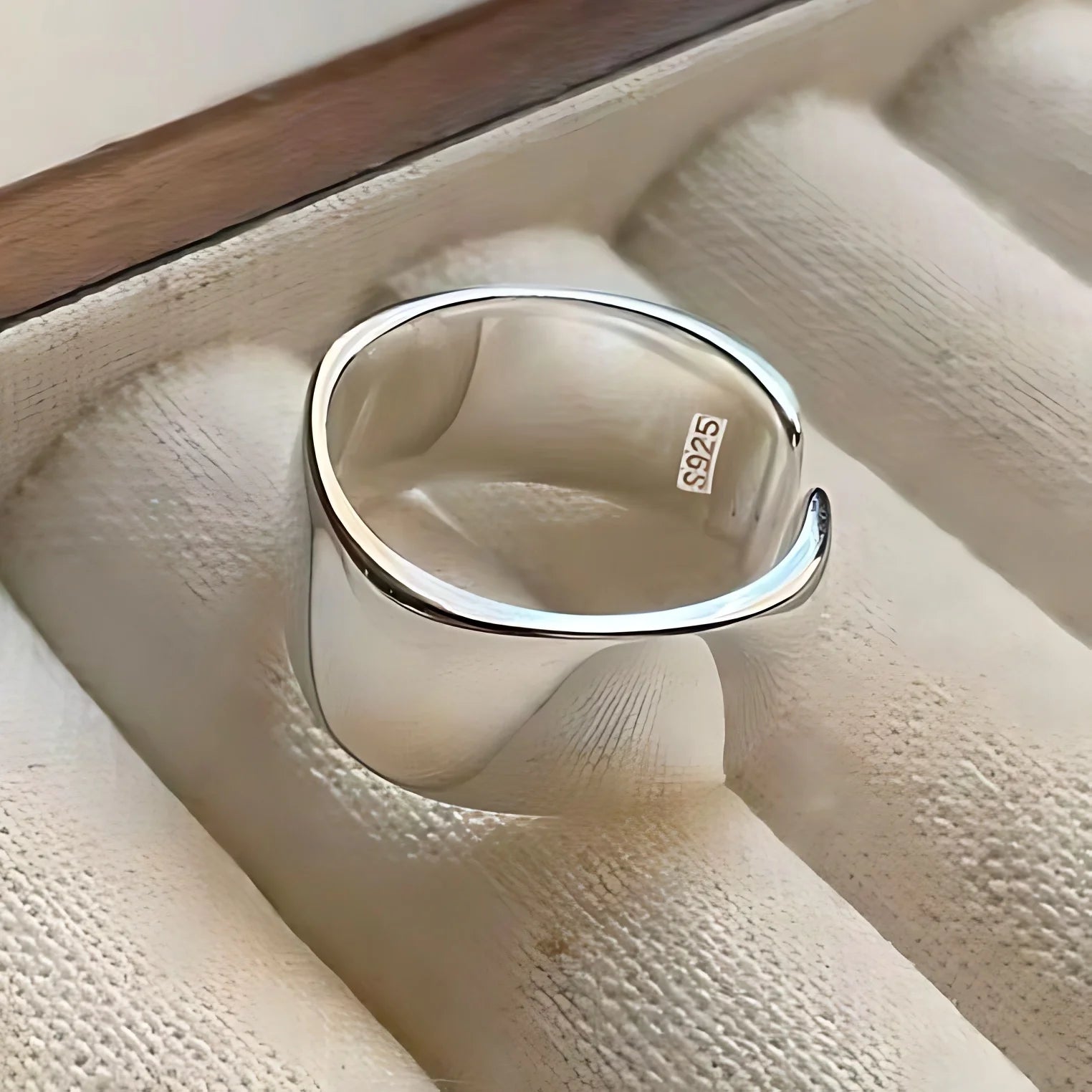 Bague Géométrique Irrégulière Acier Vintage | MDN Store