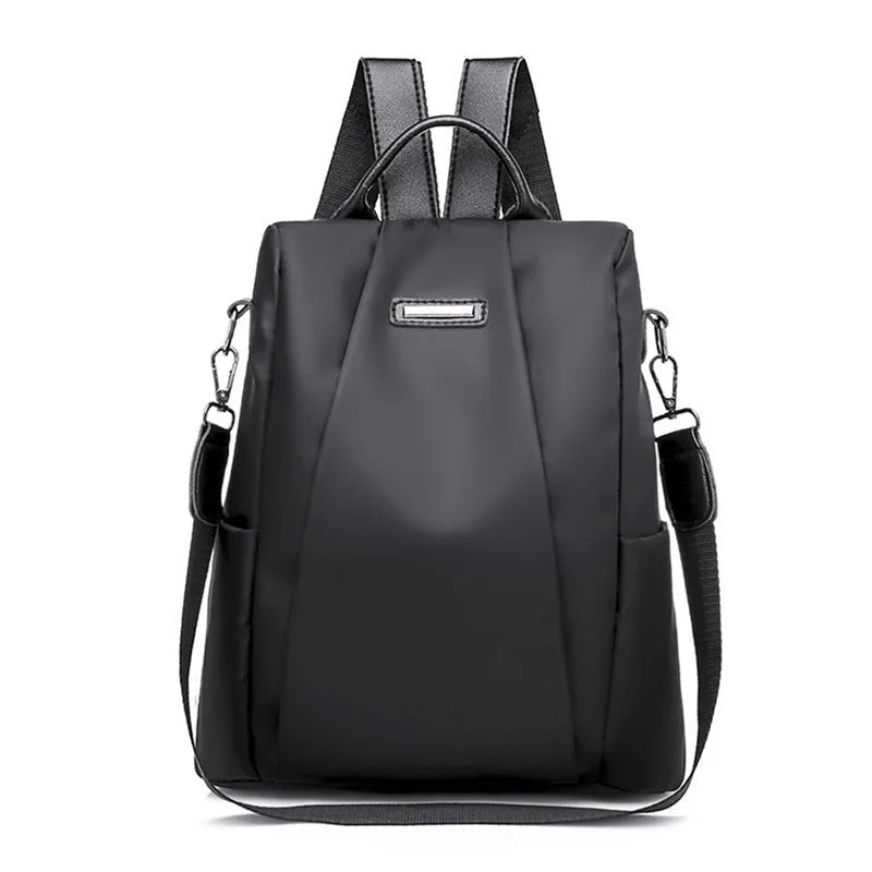 Sac à Dos Femme Nylon Casual Couleur Unie Bandoulière Détachable - MDN