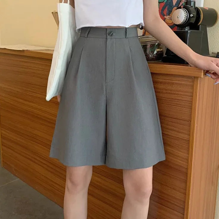 Short Femme Taille Basse Large Style Coréen | MDN