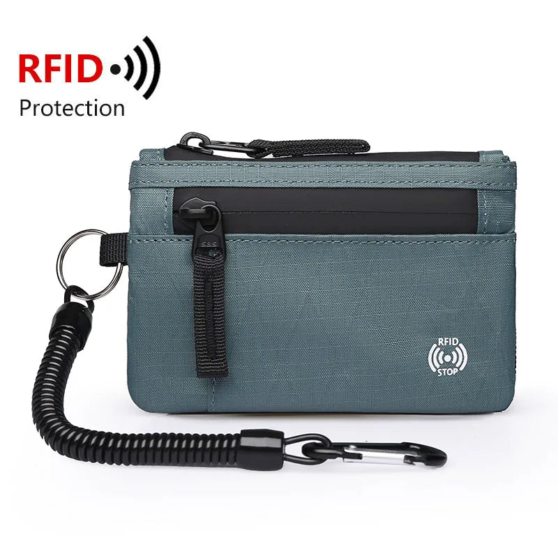 Mini Portefeuille RFID Nylon Mixte - Porte-Monnaie Compact | MDN