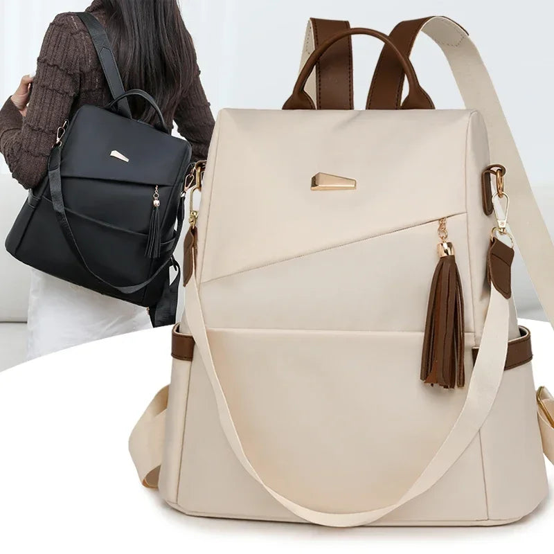 Sac à Dos Nylon Anti-Vol Pompon | MDN Store