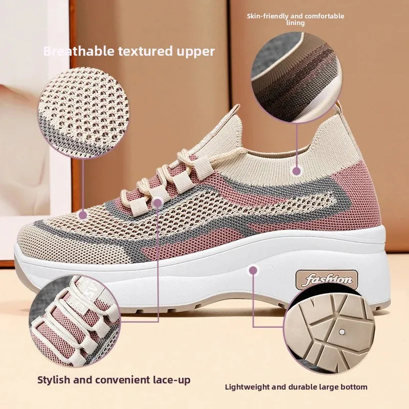 Chaussures Casual Femme Semelle Épaisse Respirantes Confort | MDN