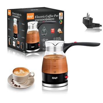 Cafetière Électrique Turque 600W Pot Verre Moka Italien | MDN Store