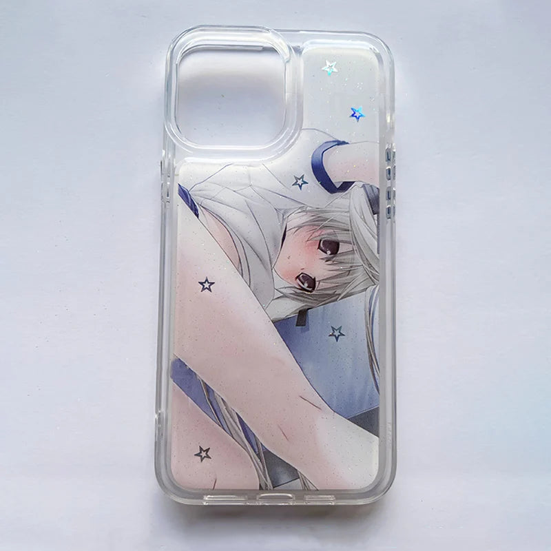 Coque iPhone Anime Femme Style Années 2000 Minimaliste - 16 15 14 13 | MDN Store