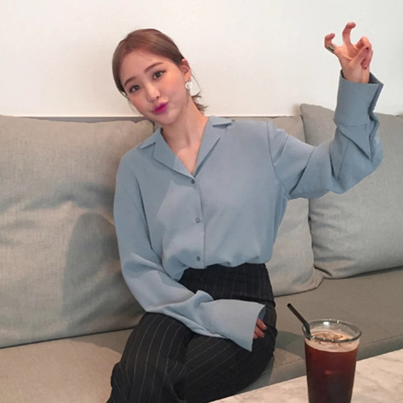 Blouse Blanche Femme Bureau Manches Longues | MDN