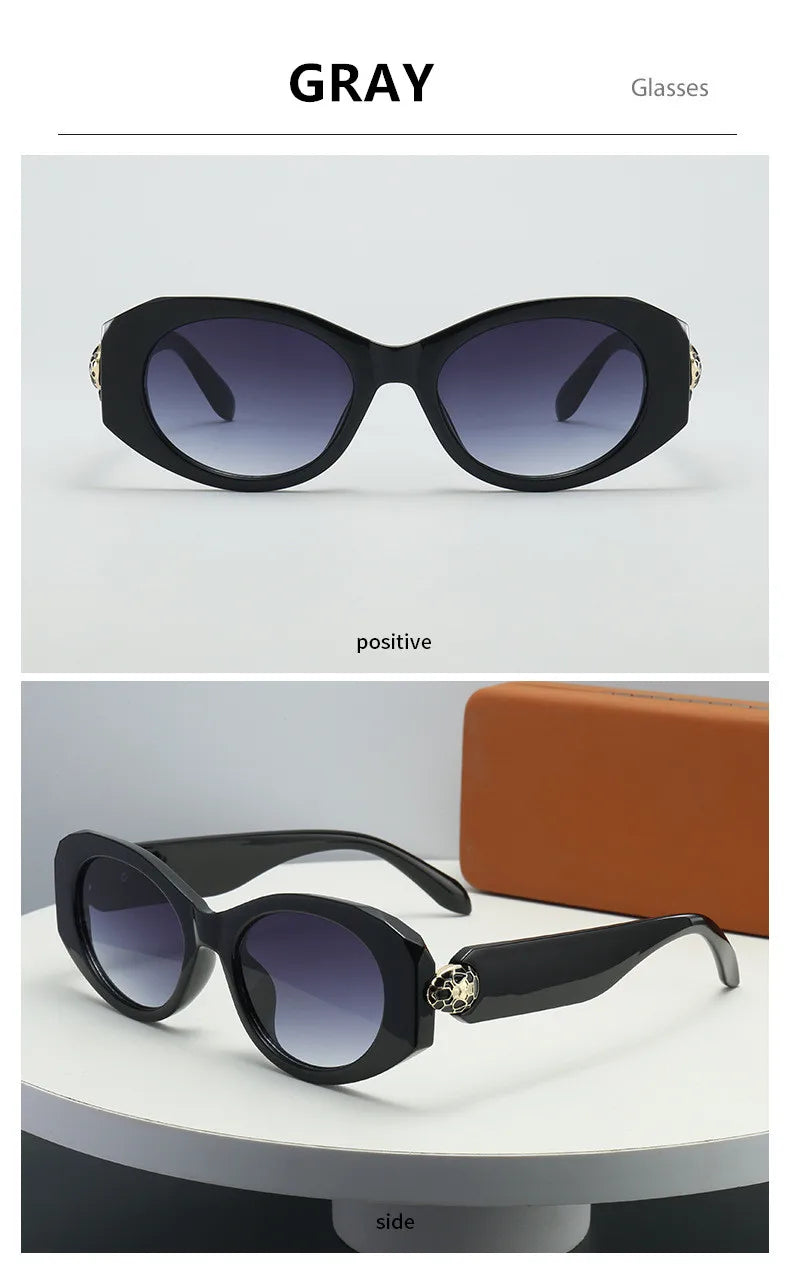 Lunettes Soleil Cat Eye Serpent Métal | MDN Store