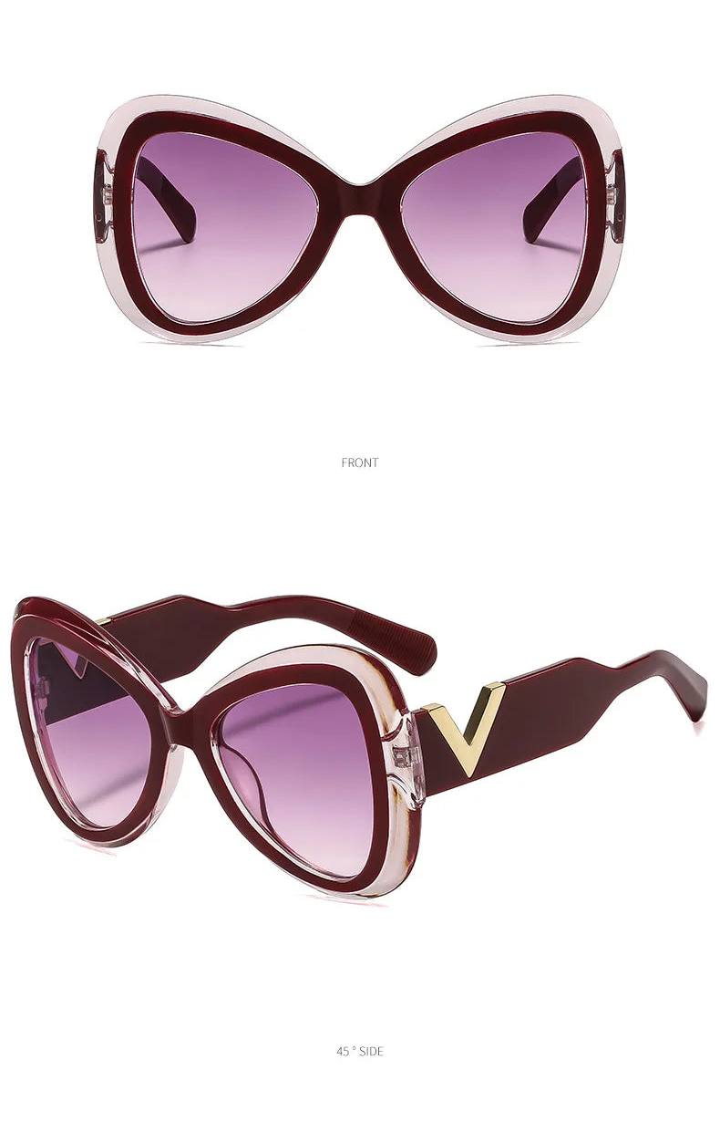 Lunettes Soleil Papillon Oversize UV400 | MDN