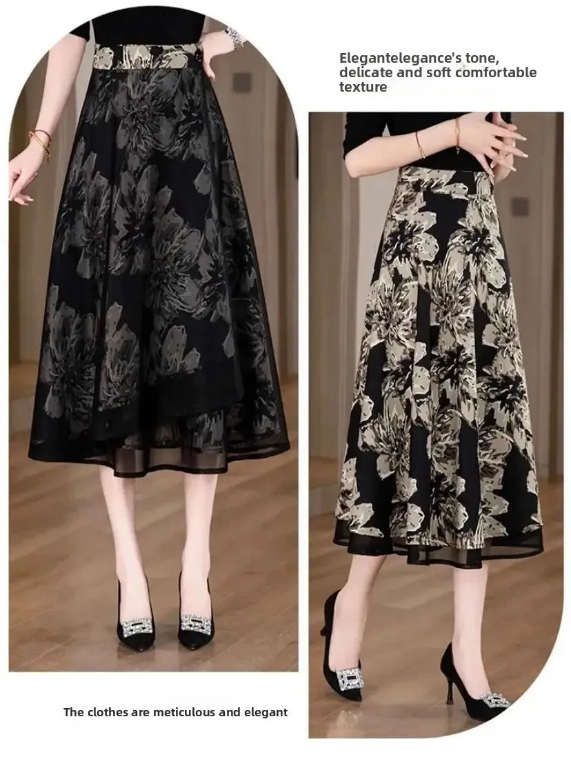Jupe Courte Femme Fleurie Réversible Taille Haute A-Line Été | MDN Store