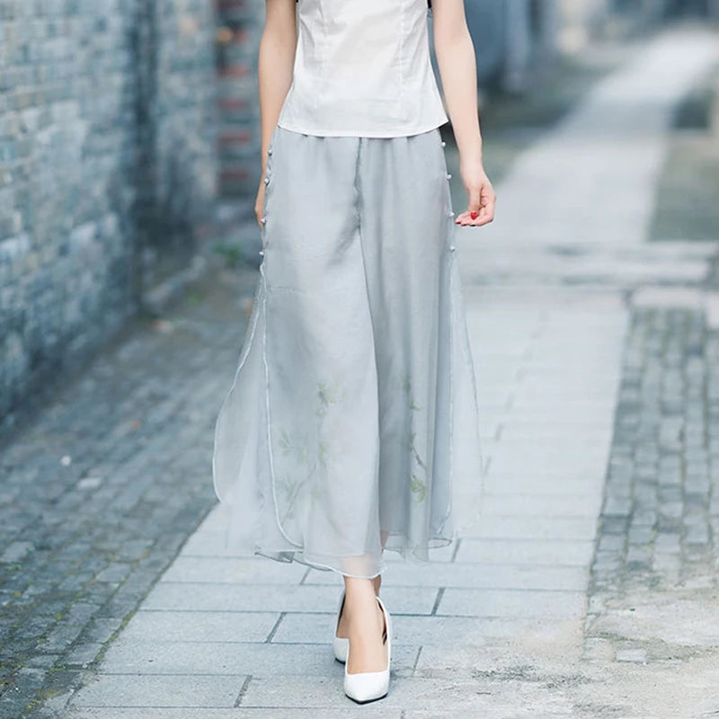 Pantalon Large Imprimé Ethnique Femme | MDN Store